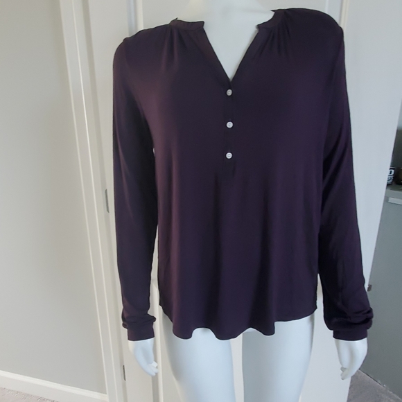 Banana Republic Tops - BANANA REPUBLIC  PLUM SHIRT